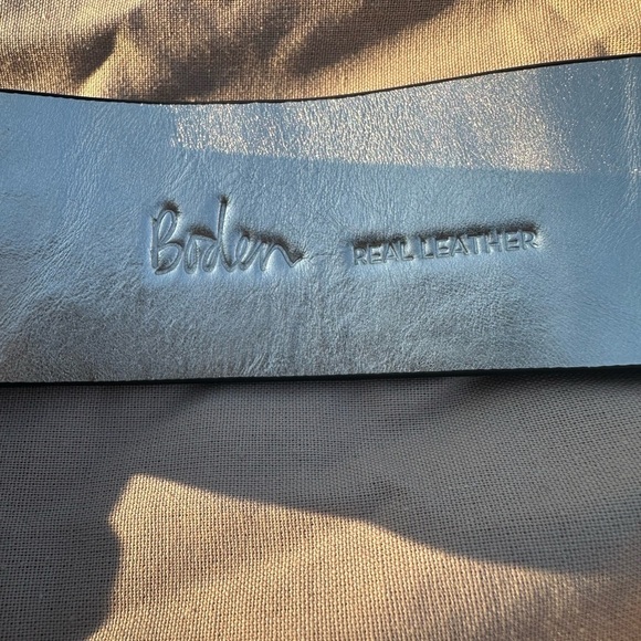Boden Black Crocodile-Embossed Leather Belt main image 6